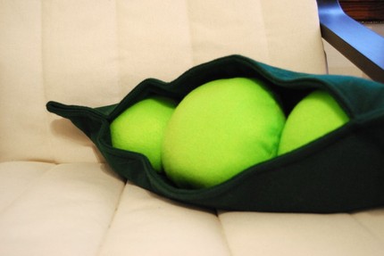 pea pod bolster pillow