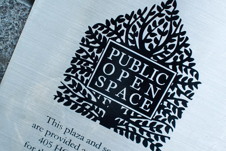 Public Open Space Plaque